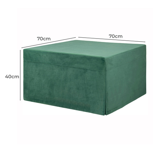 Foldlux Convertible Ottoman Folding Bed with Slipcover