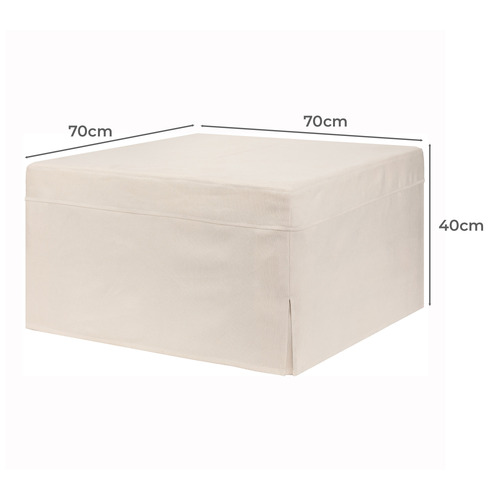 Foldlux Convertible Ottoman Sofa Bed with Slipcover