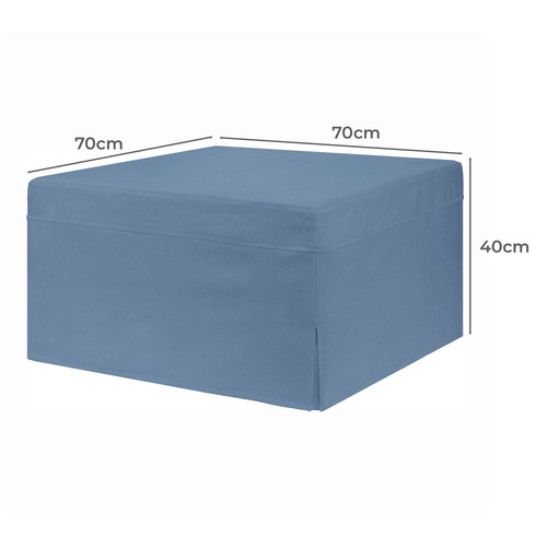 Foldlux Convertible Ottoman Sofa Bed with Slipcover