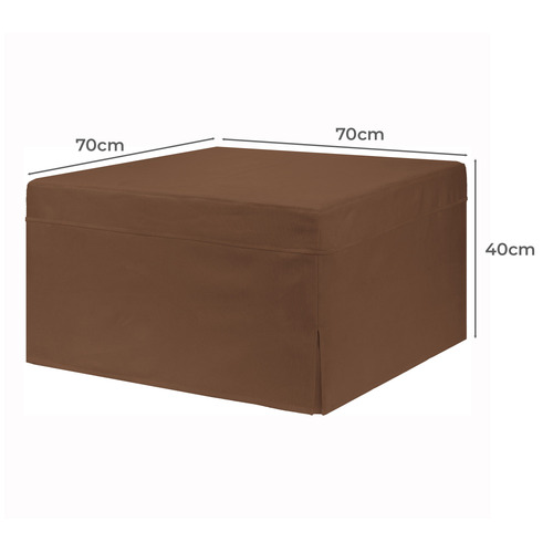 Foldlux Convertible Ottoman Sofa Bed with Slipcover
