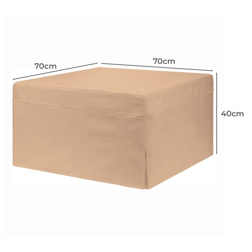 Foldlux Convertible Ottoman Sofa Bed with Slipcover