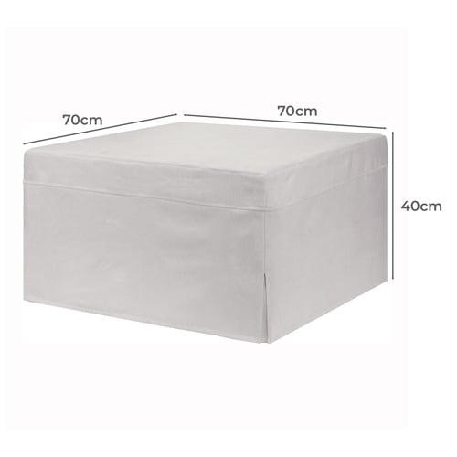 Foldlux Convertible Ottoman Sofa Bed with Slipcover