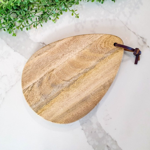 Mango Wood Cheese Board with Strap | Temple & Webster