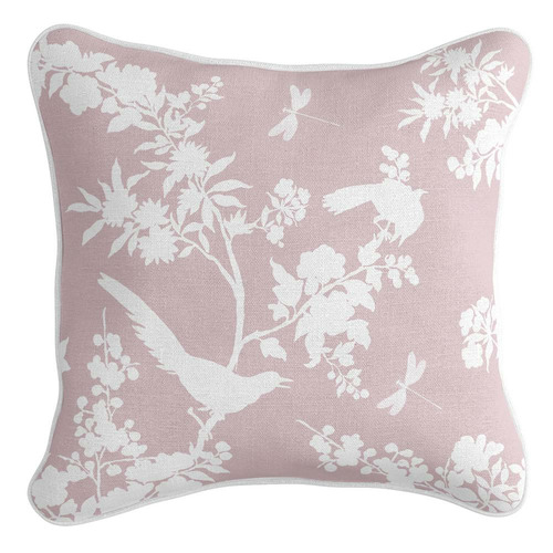 Dusty Pink Louis Linen-Blend Cushion Cover