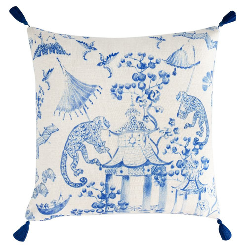Cheeky Monkeys 2 Linen-Blend Cushion Cover