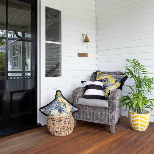 Classic Stripe Linen-Blend Cushion Cover