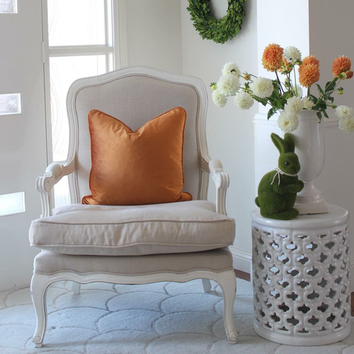 Velvet Linen-Blend Cushion Cover