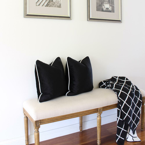 Velvet Linen-Blend Cushion Cover