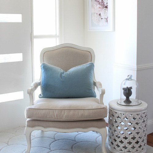 Velvet Linen-Blend Rectangular Cushion Cover