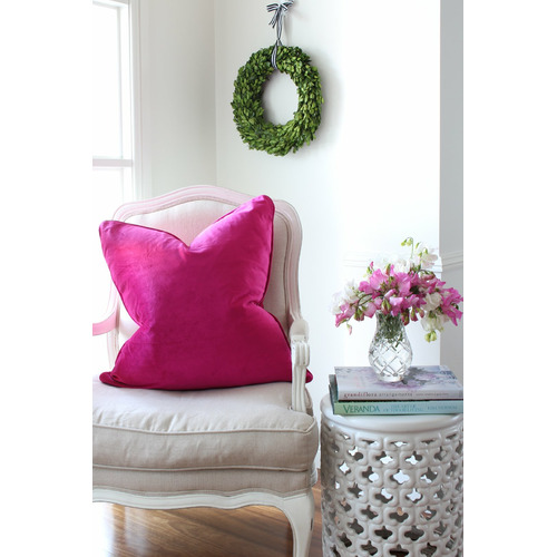 Velvet Linen-Blend Cushion Cover