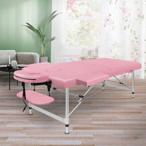 HoxtonRoom Carson 75cm Faux Leather 2 Fold Lift Up Massage Table