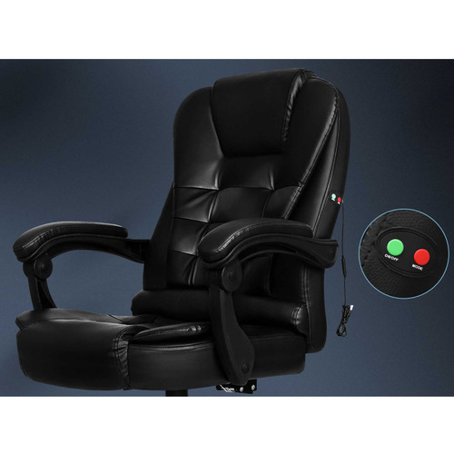 Madison Faux Leather Massage Gaming Chair