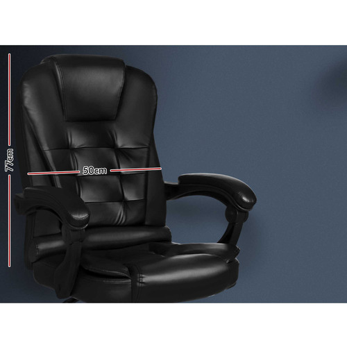 Madison Faux Leather Massage Gaming Chair