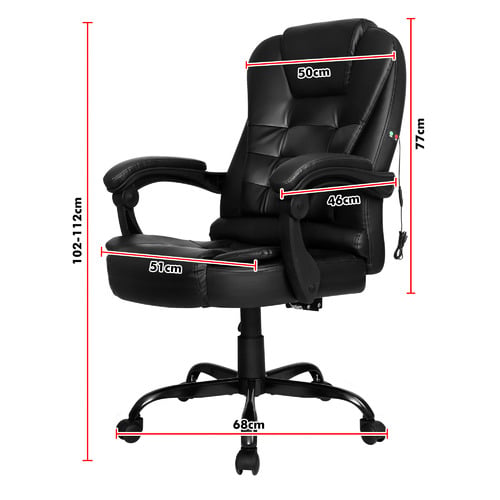Madison Faux Leather Massage Gaming Chair