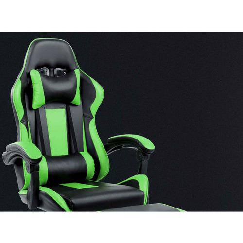 HoxtonRoom Ferrison Faux Leather Gaming Chair with Footrest Temple