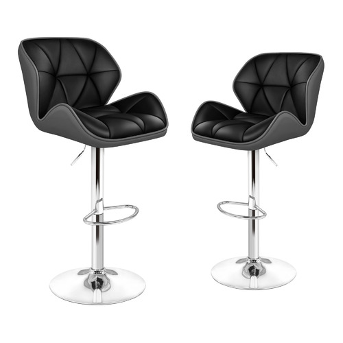 adjustable bar stools set of 2 faux leather