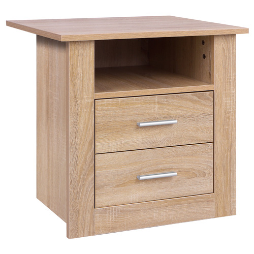 Manchester 2 Drawer Bedside Table