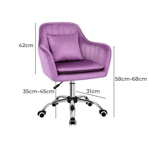 Carrion Velvet Office Chair