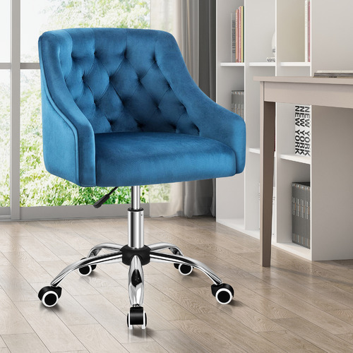 HoxtonRoom Cassie Tufted Velvet Office Chair | Temple & Webster