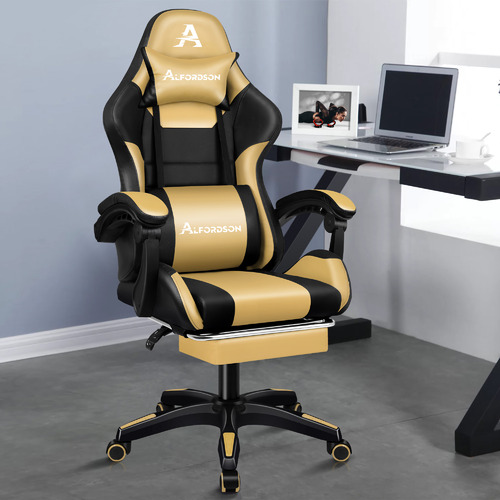 Nightcrawler-PU-Leather-Gaming-Chair-with-Footrest