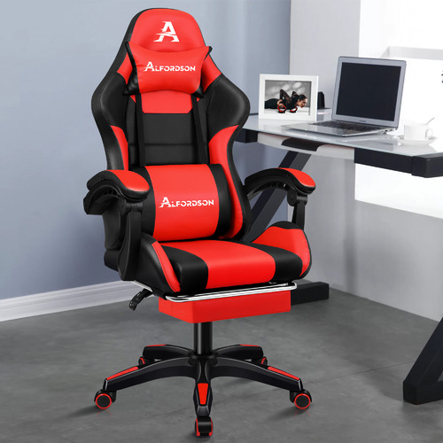 Nightcrawler-PU-Leather-Gaming-Chair-with-Footrest
