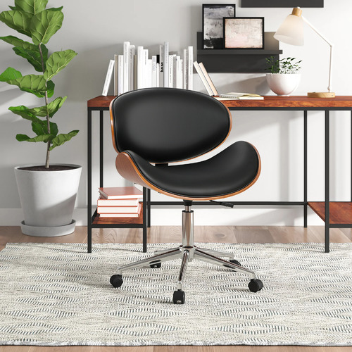 HoxtonRoom Fabian PU Leather Office Chair | Temple & Webster