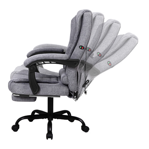 Blaese Linen Massage Executive Chair with Footrest