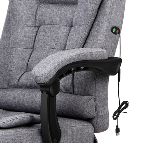 Blaese Linen Massage Executive Chair with Footrest