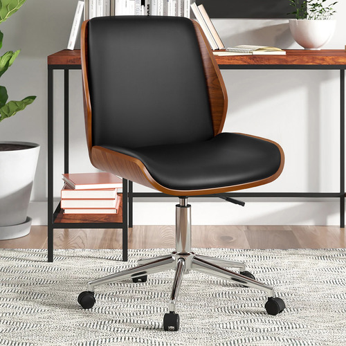 HoxtonRoom Stevens PU Leather Office Chair | Temple & Webster