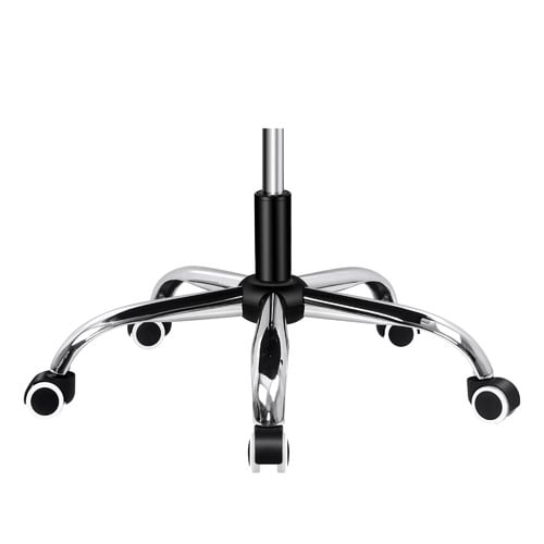 Black & White Frost Mesh Office Chair with Footrest