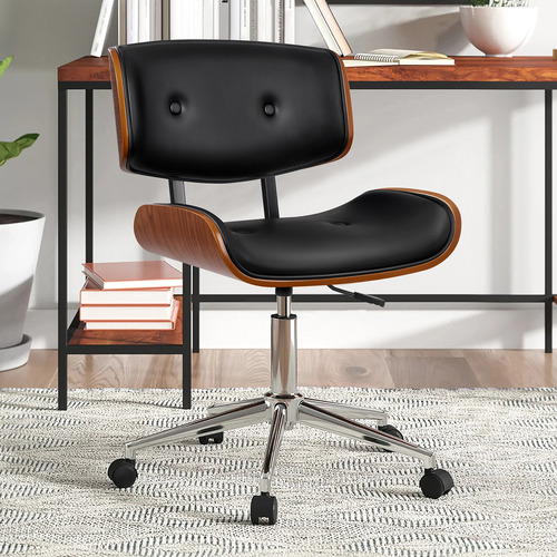 HoxtonRoom Maguire PU Leather Office Chair | Temple & Webster