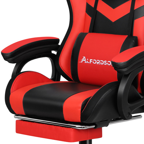 Maximus LED Gaming Massage Office Chair with Footrest