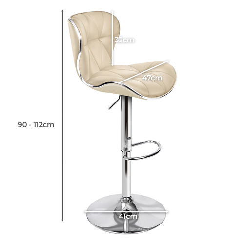 Luna Gas Lift Adjustable Bar Stools