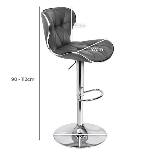 Luna Gas Lift Adjustable Bar Stools