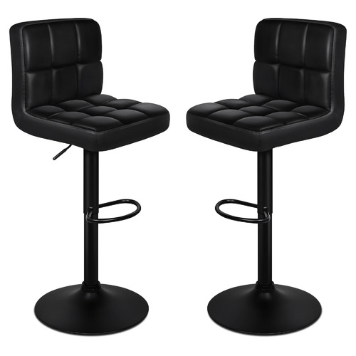 HoxtonRoom Black Ralph Adjustable Barstools | Temple & Webster