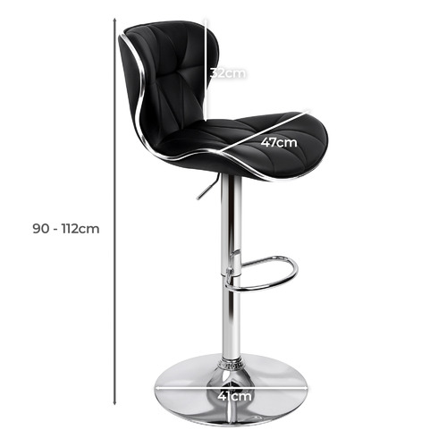 Luna Gas Lift Adjustable Bar Stools