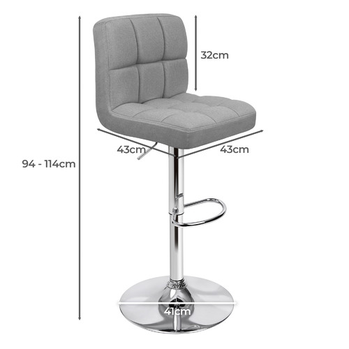 Ralph Gas Lift Adjustable Bar Stools