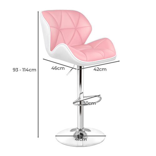 Willa Ingrid Gas Lift Adjustable Bar Stools