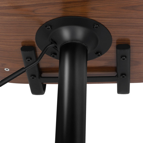 Black Odette Adjustable Bar Stool