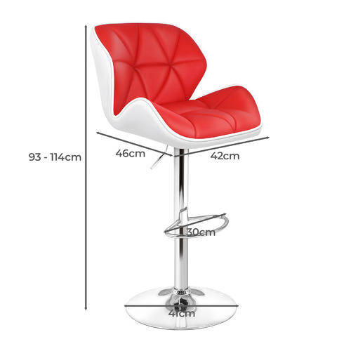 Willa Ingrid Gas Lift Adjustable Bar Stools
