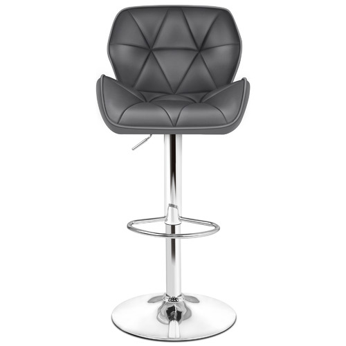 Grey Willa Ingrid Gas Lift Adjustable Bar Stools
