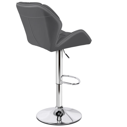 Grey Willa Ingrid Gas Lift Adjustable Bar Stools