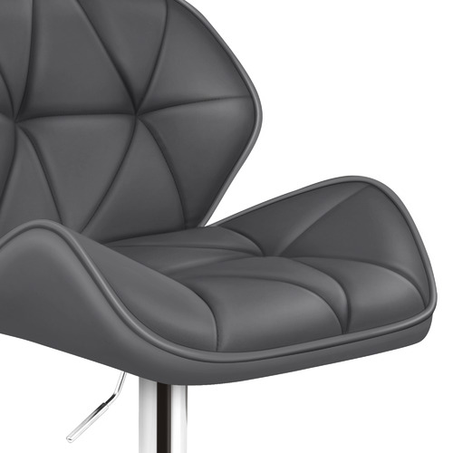 Grey Willa Ingrid Gas Lift Adjustable Bar Stools