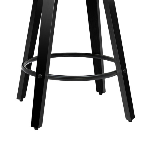 92cm Black & White Pascal Wooden Bar Stools