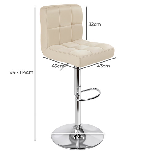 Ralph Gas Lift Adjustable Bar Stools