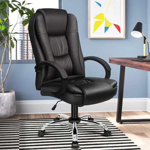 HoxtonRoom Sanford Faux Leather Executive Chair | Temple & Webster