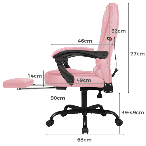 HoxtonRoom Lincoln Faux Leather Massage Executive Chair with