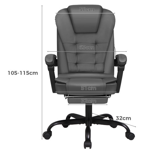 Lincoln-Faux-Leather-Massage-Executive-Chair-with-Footrest
