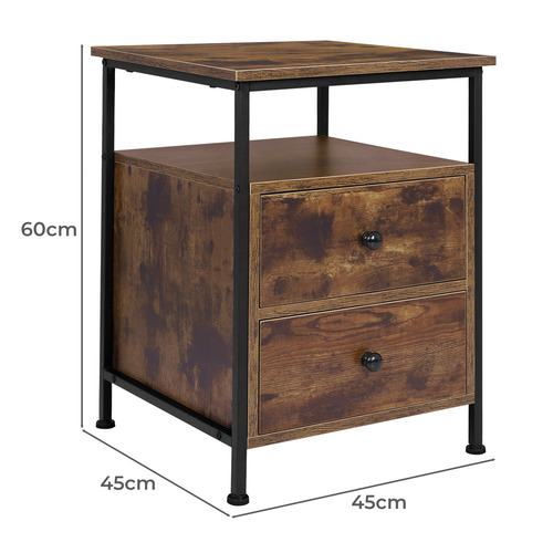 HoxtonRoom Viktor 2 Drawer Bedside Tables | Temple & Webster