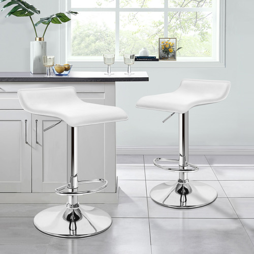 Carlos Faux Leather Adjustable Barstools